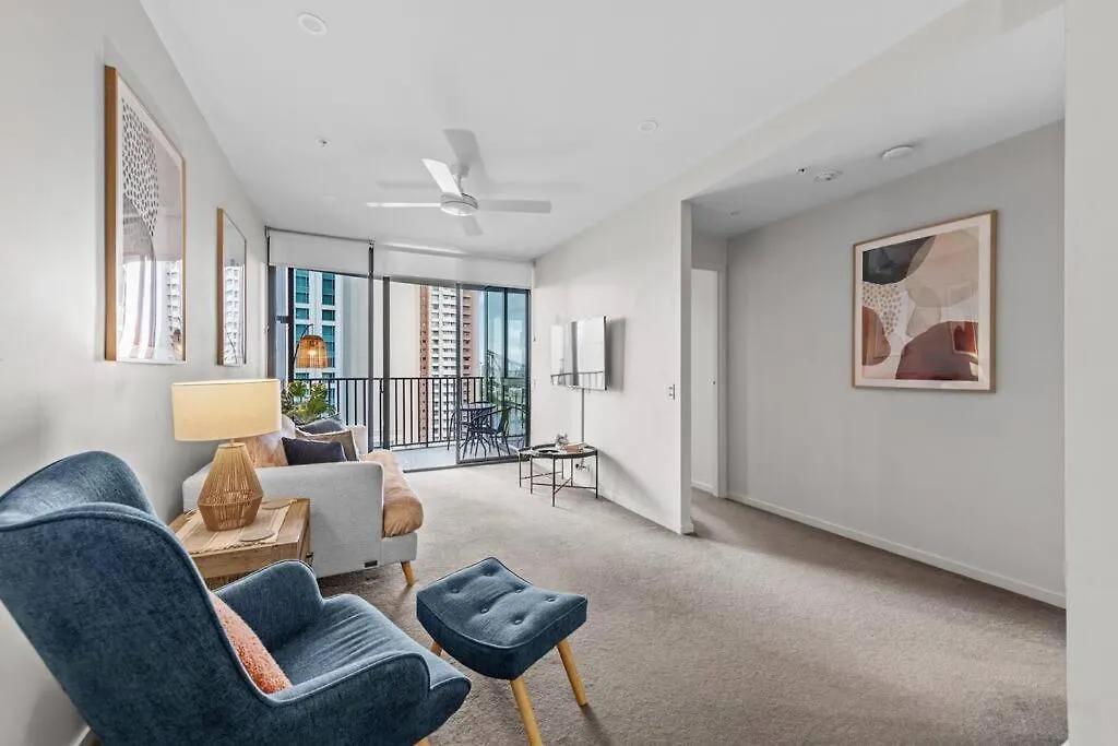 布里斯班Modern Style 1Bed 1Bath Balcony Pool Cbd公寓 澳大利亚